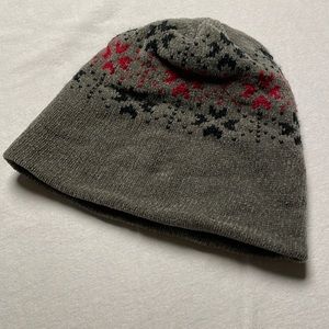 Chenille Nordic pattern beanie